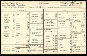 WPA household census for 239 EAST 111TH PLACE, Los Angeles County