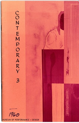 Program for "Contemporary 3," 1960