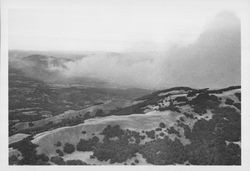 Aerial view of the Sonoma Valley fire in the afternoon of September 21, 1964]