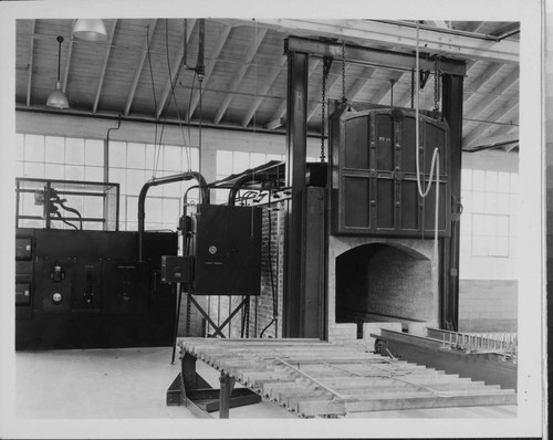 Electric furnace at Hotpoint plant
