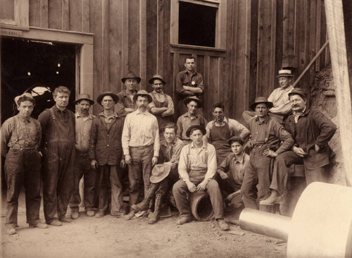 Men at Engelmine Copper Mine