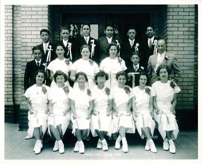 Stockton - Schools: Hazelton: Graduating students, June 1936
