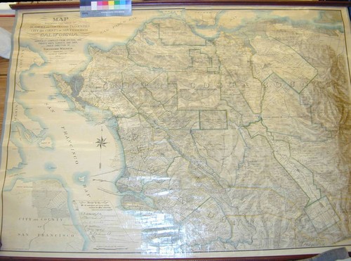Map showing portions of Alameda and Contra Costa Counties, City and County of San Francisco, California