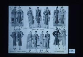 Advance fashions. Spring, summer 1937. American ladies' tailor. Les parisiennes