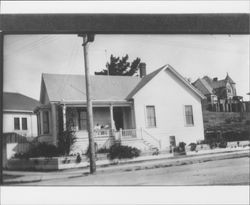 Unidentified Petaluma, California city houses, about 1910