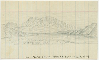 Utah - Landforms - On Edge of Desert Opposite Salt Marsh