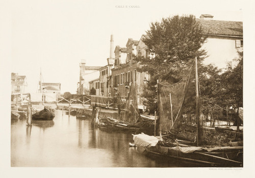 Rio ou Canal dans l'île de la Giudecca (V. no. 47), from Calli e Canali in Venezia