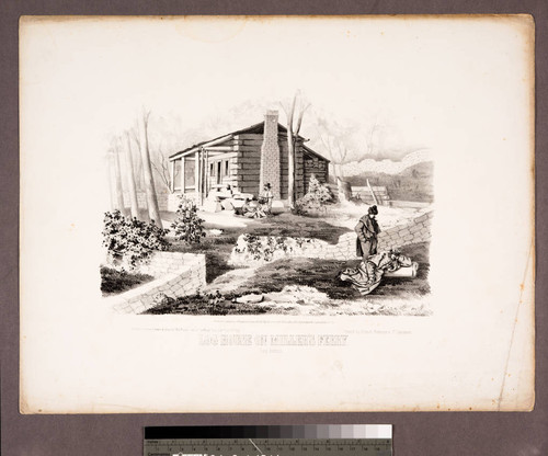 Log House on Miller's Ferry. Camp Anderson