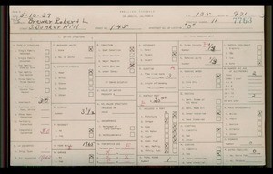 WPA household census for 145 S BUNKER HILL, Los Angeles