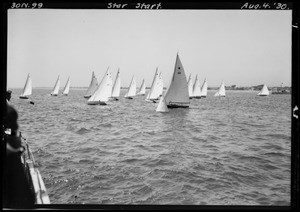 Their negatives of harbor scene, Southern California, 1935