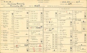 WPA household census for 1528 BUNDY DR, Los Angeles