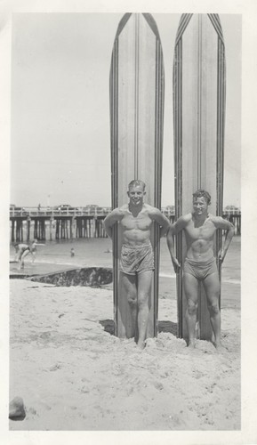 Rich Thompson and Bill Grace at Cowell Beach