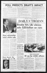 Daily Trojan, Vol. 59, No. 93, March 19, 1968