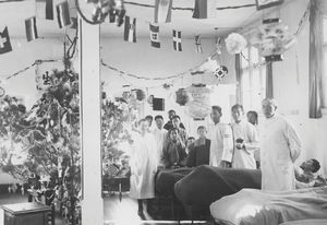 Christmas party in one of the wards in the hospital in Antung
