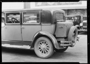 Hudson Sedan, Myrick, owner and assured, Southern California, 1933