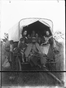 Swiss missionaries on a journey, Mhinga, Limpopo, South Africa, ca. 1900