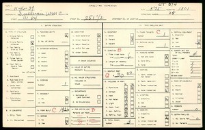 WPA household census for 251½ West 84th Street, Los Angeles County