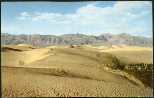 Photograph of Mesquite Flat Sand Dunes in Death Valley