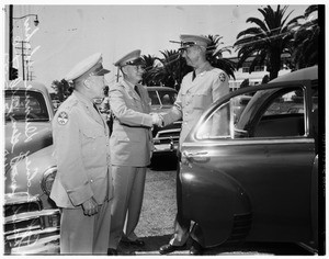Leaves Fort MacArthur on last official visit, 1951