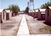 "Main Street," Linnell Farm Labor Camp, Tulare County, Calif