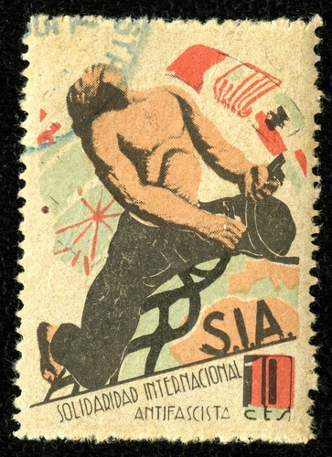 Spanish Civil War Stamp: International Antifascist Solidarity