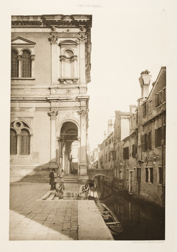 Rio ou Canal de S. Roch et Angle de la Scuola du Même Nom, from Calli e Canali in Venezia