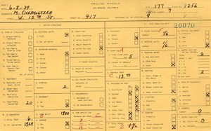 WPA household census for 417 W 12TH, Los Angeles