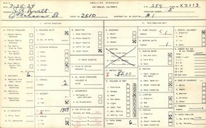 WPA household census for 2510 MALABAR ST, Los Angeles