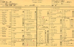 WPA household census for 1039 W 58TH, Los Angeles
