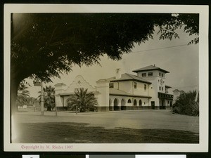 Santa Fe Depot in Fresno, 1907