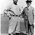 Charles Hall with Manager of the Boston Red Sox