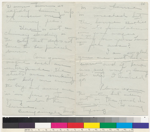 Letter to Mrs. C.E. Grunsky, Washington, D.C