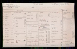 WPA household census for 1921 BELOIT, Los Angeles