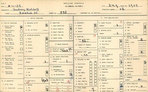 WPA household census for 538 ISABEL ST, Los Angeles