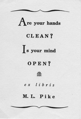 Are your hand's clean? Is your mind open?