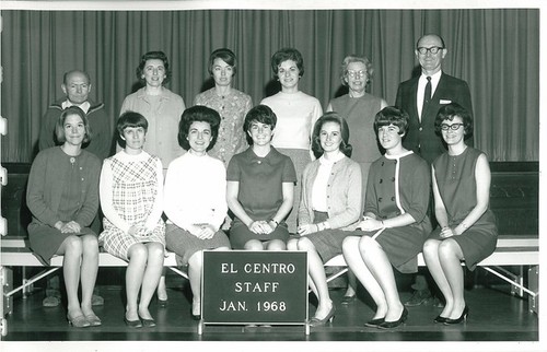 El Centro School Class Photos - 1968 - Staff