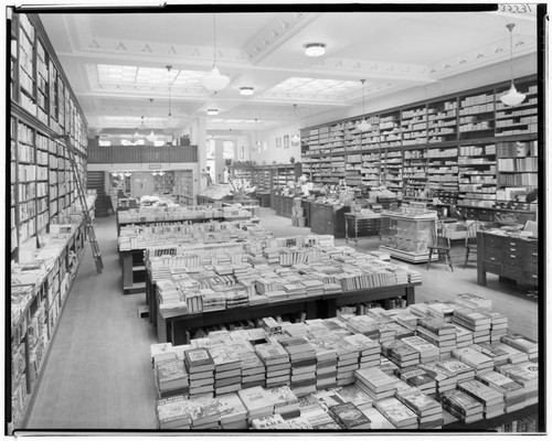A.C. Vromans bookstore, 329 East Colorado, Pasadena. 1937