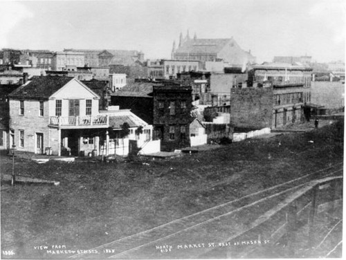 View from Market & 6th Streets. 1868.