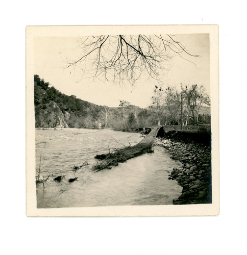 Broken Track in a River, 1914 Flood