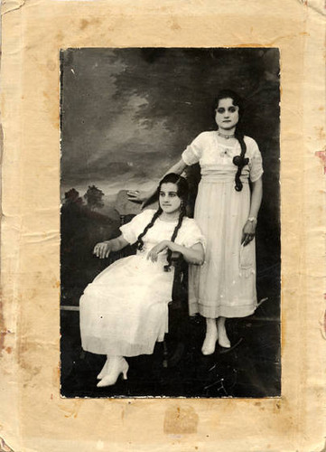 Luz Mendez (seated) and her cousin Rosalia, ca. early 1920s