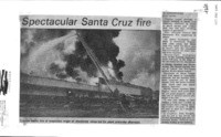 Spectacular Santa Cruz fire