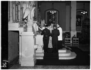 Police and Fire Department mass, Saint Vibiana's Cathedral, 1954