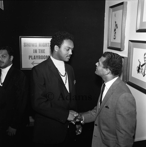 Jesse Jackson & Billy Mills at the Playboy Club, Los Angeles