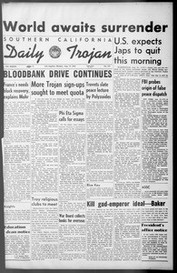 Daily Trojan, Vol. 36, No. 177, August 13, 1945