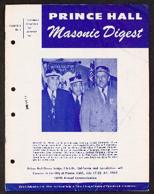 Prince Hall Masonic Digest, November-December 1961 January 1962