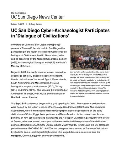 UC San Diego Cyber-Archaeologist Participates in ‘Dialogue of Civilizations