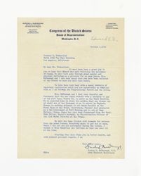 Letter from Gordon L. McDonough to Isidore B. Dockweiler, October 4, 1945