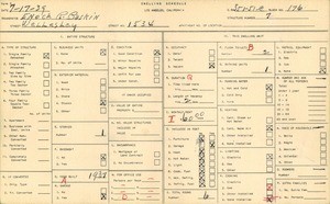WPA household census for 1534 WELLESLEY AVE, Los Angeles