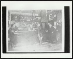 Interior views of unidentified saloons of Petaluma