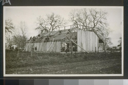 #213, Samuelson's barn under reconstruction